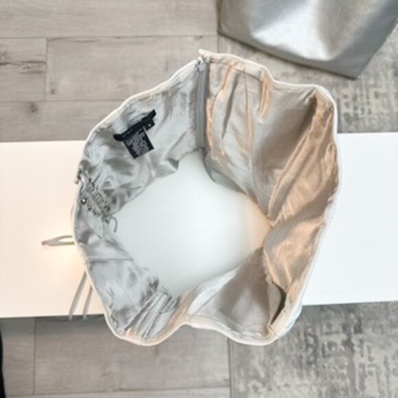 BCBG Satin Silver Corset - Picture 3 of 7